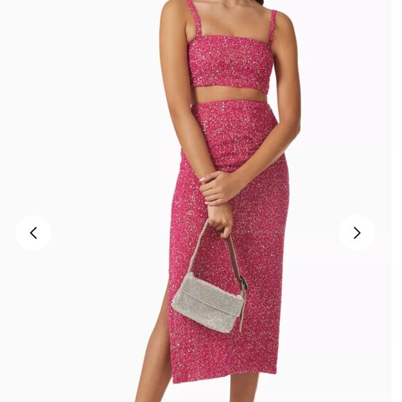 MI LUZ SKIRT IN HOT PINK No Pise La Grama - Picture 3 of 4